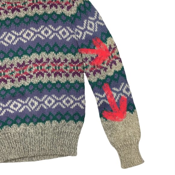 Currants By Jeri Jo Vintage Sweater M Gray Wool Blend - Picture 5 of 11